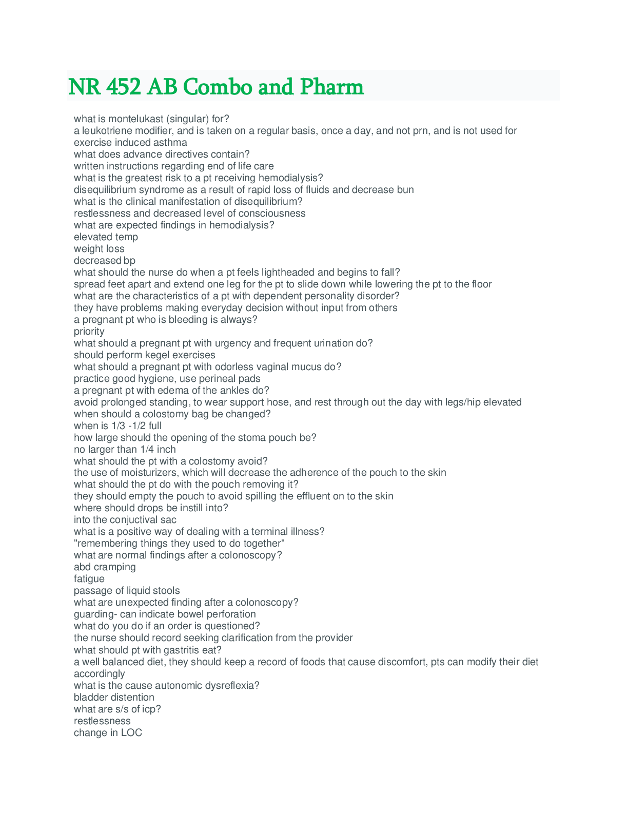 NR 452 AB Combo and Pharmacology (Verified Update)